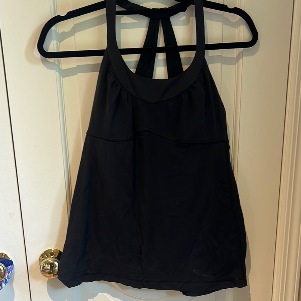 Lululemon Athletica Black Sleeveless Backless Tank Top